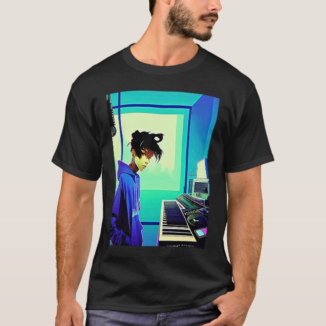Lo fi hip hop chillhop chill beats aesthetics  5 t shirt (Framsida)