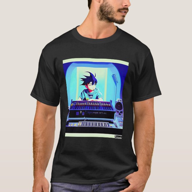 Lo fi hip hop chillhop chill beats aesthetics 8 t shirt (Framsida)