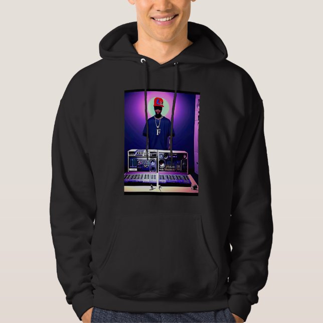 Lo fi hip hop chillhop chill beats lofi aesthetics hoodie (Framsida)