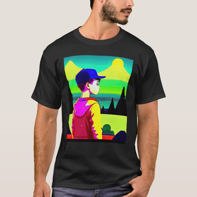 Lo fi hip hop chillhop chill beats lofi aesthetics t shirt (Framsida)