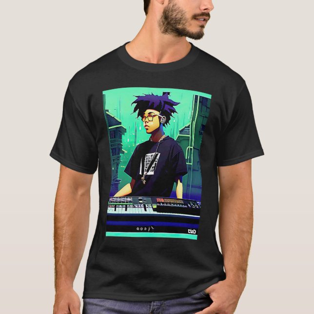 Lo fi hip hop chillhop chill beats lofi aesthetics t shirt (Framsida)