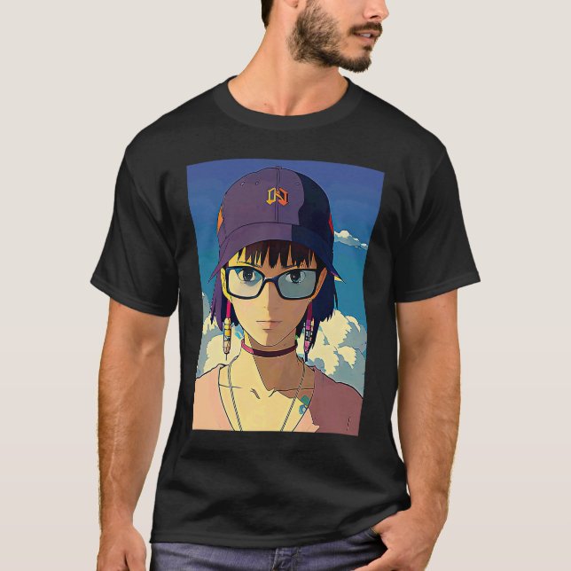 Lo fi hip hop chillhop chill beats lofi aesthetics t shirt (Framsida)