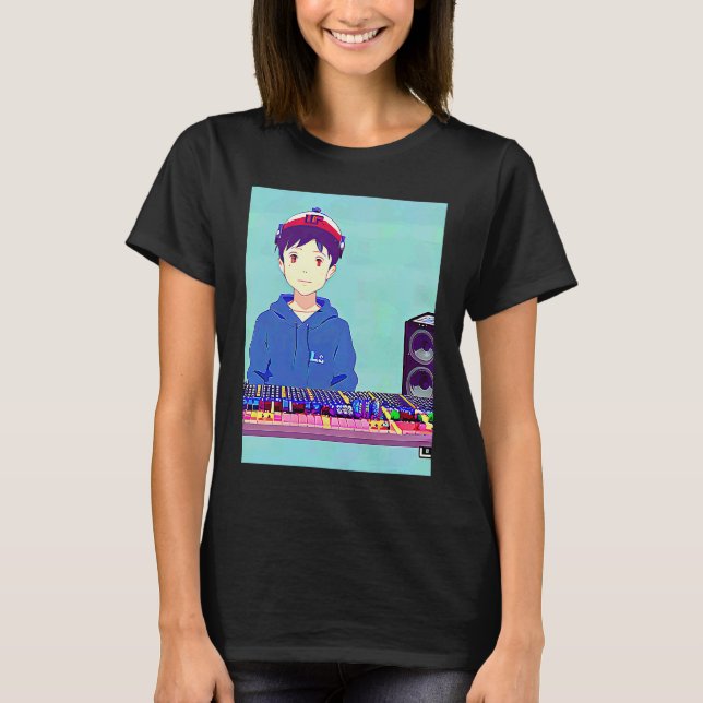 Lo fi hip hop chillhop chill beats lofi aesthetics t shirt (Framsida)