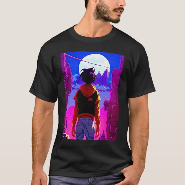 Lo fi hip hop chillhop chill beats lofi aesthetics t shirt (Framsida)