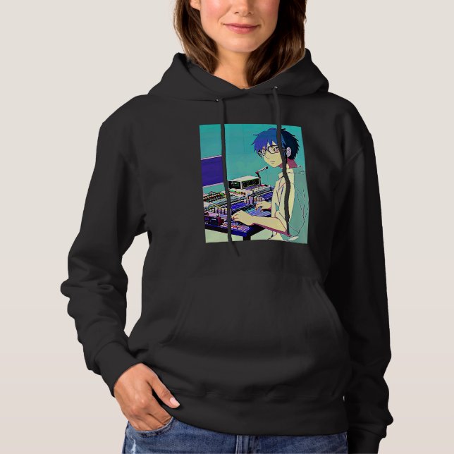 Lo fi hip hop chillhop chill beats lofi aesthetics t shirt (Framsida)