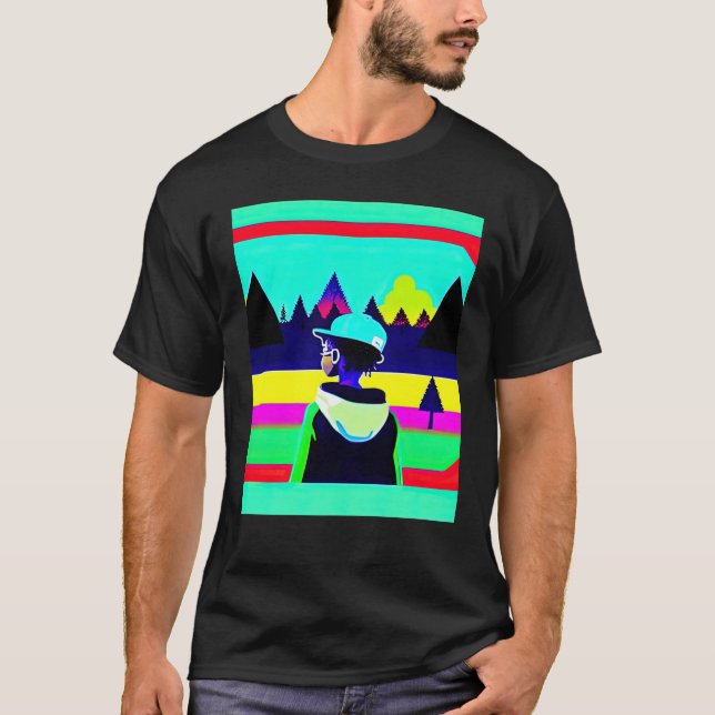 Lo fi hip hop chillhop chill beats lofi aesthetics t shirt (Framsida)