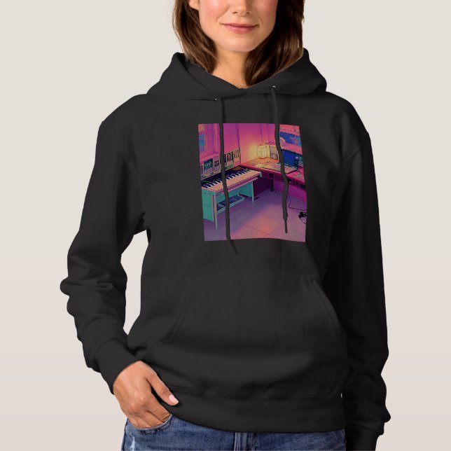 Lo fi hip hop chillhop chill beats lofi aesthetics t shirt (Framsida)