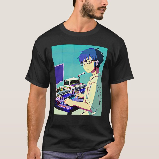 Lo fi hip hop chillhop chill beats lofi aesthetics t shirt (Framsida)