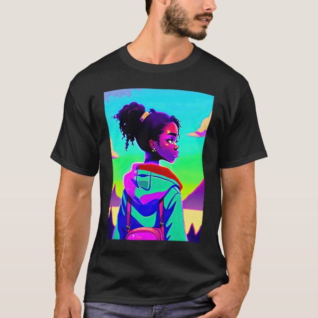 Lo fi hip hop chillhop chill beats lofi aesthetics t shirt (Framsida)