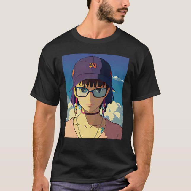 Lo fi hip hop chillhop chill beats lofi aesthetics t shirt (Framsida)