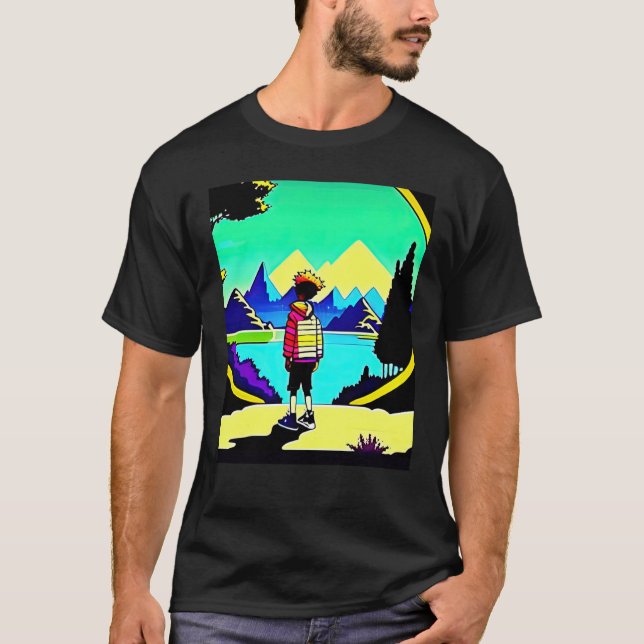Lo fi hip hop chillhop chill beats lofi aesthetics t shirt (Framsida)