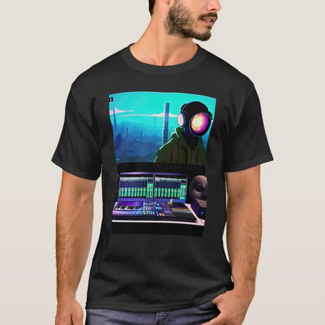 Lo fi hip hop chillhop chill beats lofi aesthetics t shirt (Framsida)