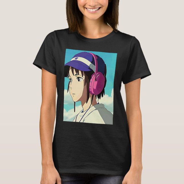 Lo fi hip hop chillhop chill beats lofi aesthetics t shirt (Framsida)