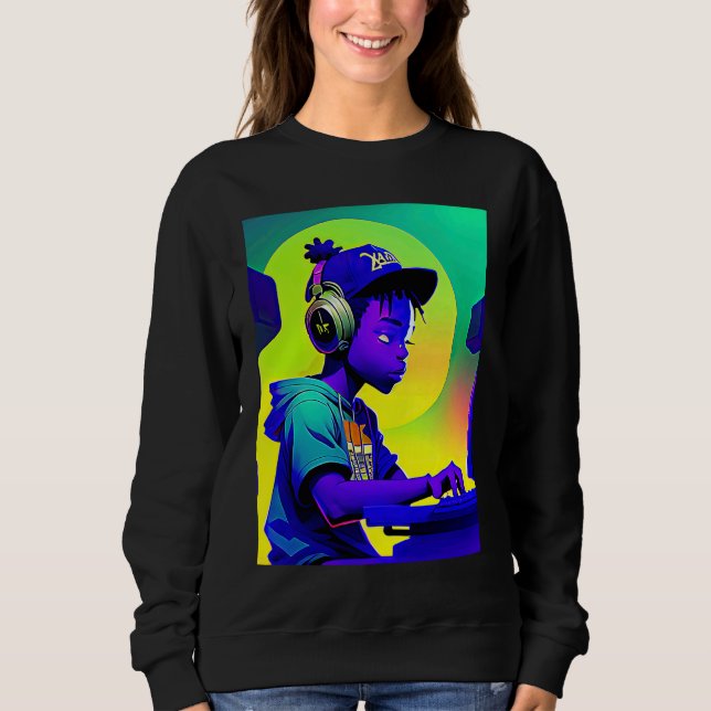 Lo fi hip hop chillhop chill beats lofi aesthetics t shirt (Framsida)