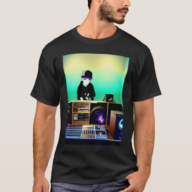 Lo fi hip hop chillhop chill beats lofi aesthetics t shirt (Framsida)