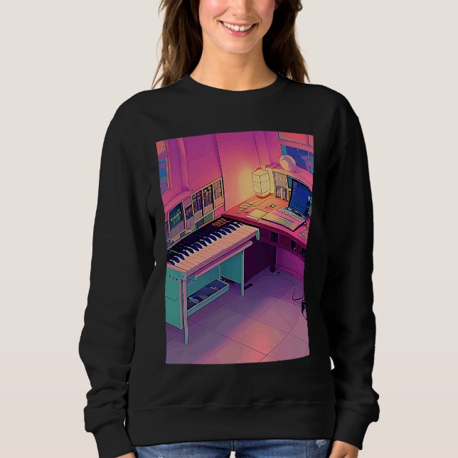 Lo fi hip hop chillhop chill beats lofi aesthetics t shirt (Framsida)