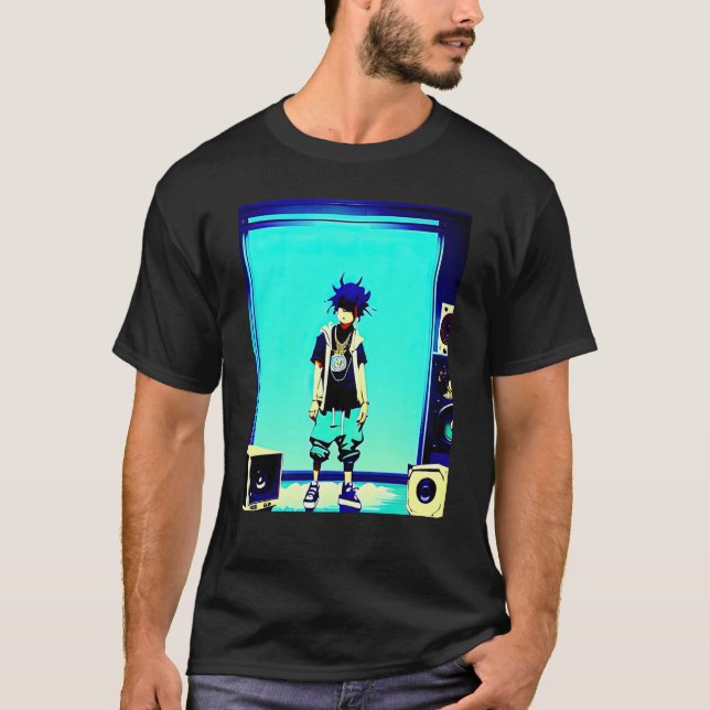 Lo fi hip hop chillhop chill beats lofi aesthetics t shirt (Framsida)