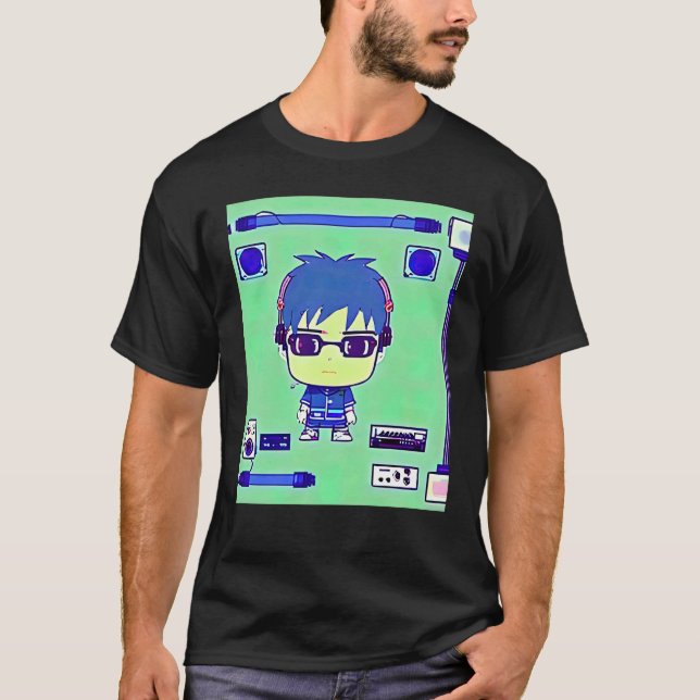 Lo fi hip hop chillhop chill beats lofi aesthetics t shirt (Framsida)