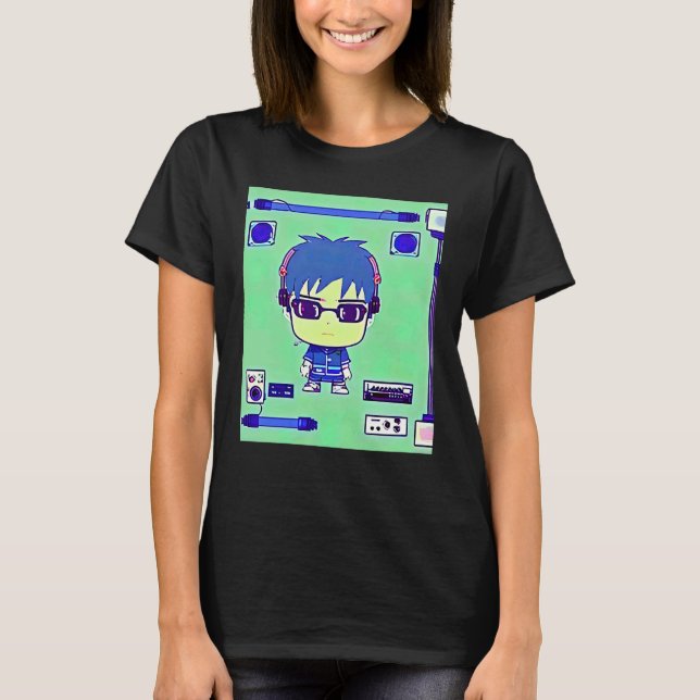 Lo fi hip hop chillhop chill beats lofi aesthetics t shirt (Framsida)
