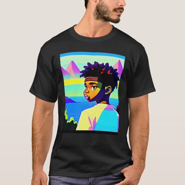 Lo fi hip hop chillhop chill beats lofi aesthetics t shirt (Framsida)