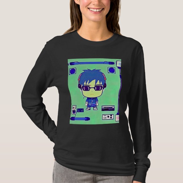 Lo fi hip hop chillhop chill beats lofi aesthetics t shirt (Framsida)