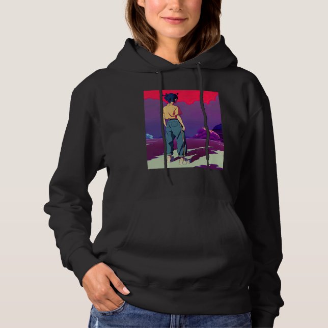Lo fi hip hop chillhop chill beats lofi aesthetics t shirt (Framsida)
