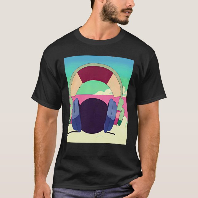 Lo fi hip hop chillhop chill beats lofi aesthetics t shirt (Framsida)