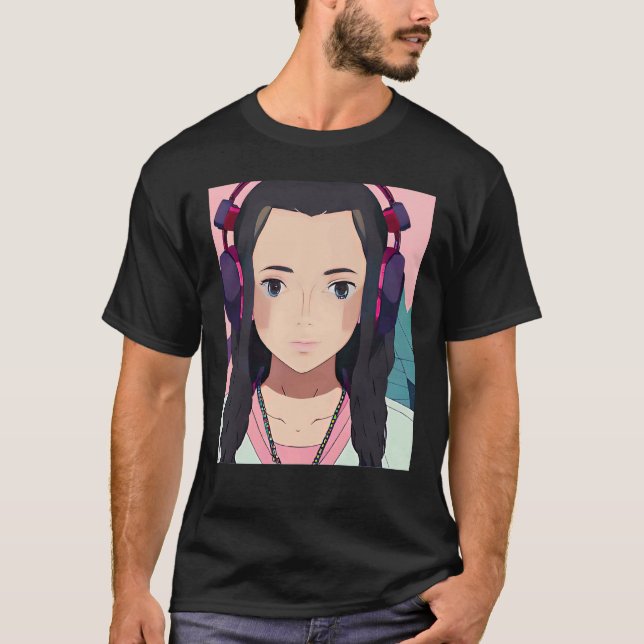 Lo fi hip hop chillhop chill beats lofi aesthetics t shirt (Framsida)