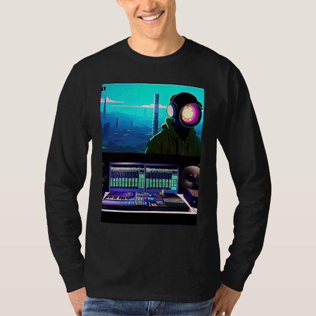 Lo fi hip hop chillhop chill beats lofi aesthetics t shirt (Framsida)