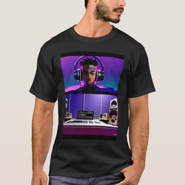 Lo fi hip hop chillhop chill beats lofi aesthetics t shirt (Framsida)