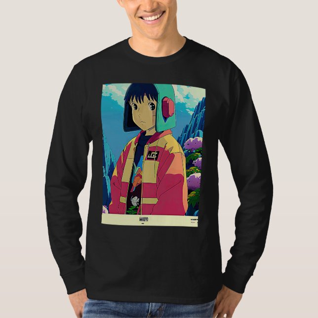 Lo fi hip hop chillhop chill beats lofi aesthetics t shirt (Framsida)