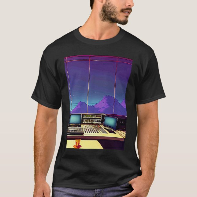 Lo fi hip hop chillhop chill beats studio aestheti t shirt (Framsida)