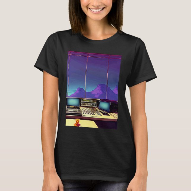Lo fi hip hop chillhop chill beats studio aestheti t shirt (Framsida)