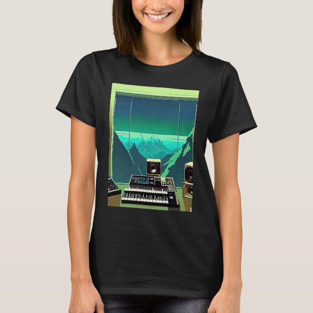 Lo fi hip hop chillhop chill beats studio estetik t shirt (Framsida)