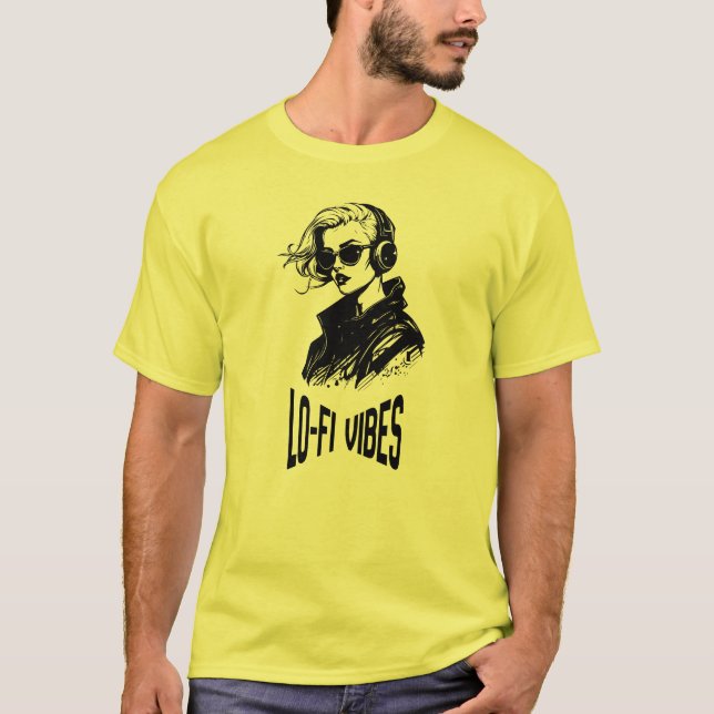 Lo-Fi stämningar vektorgrafik T Shirt (Framsida)