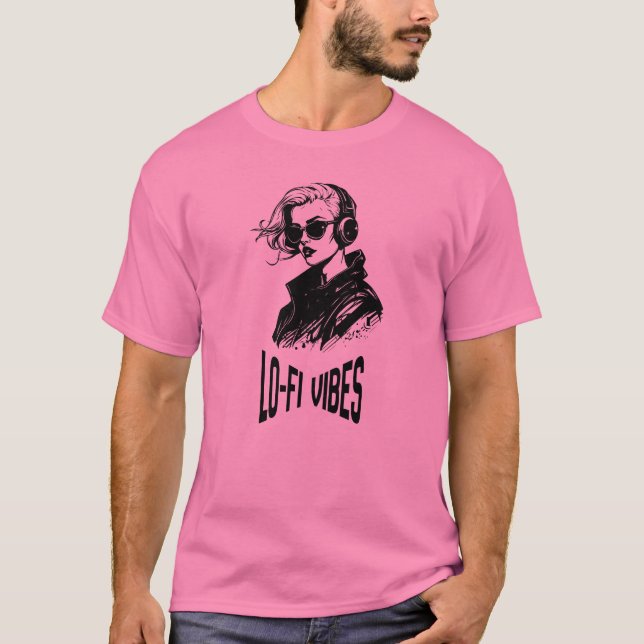 Lo-Fi stämningar vektorgrafik T Shirt (Framsida)