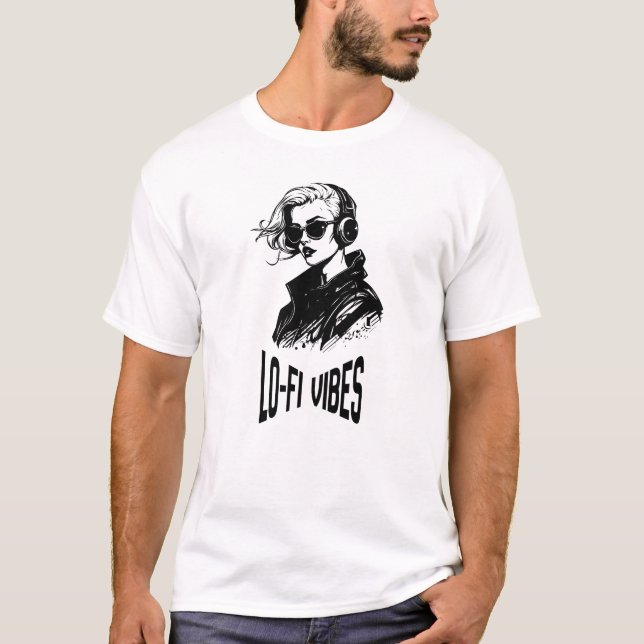 Lo-Fi stämningar vektorgrafik T Shirt (Framsida)