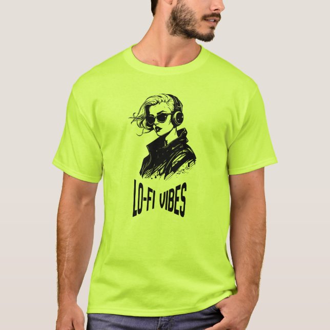 Lo-Fi stämningar vektorgrafik T Shirt (Framsida)