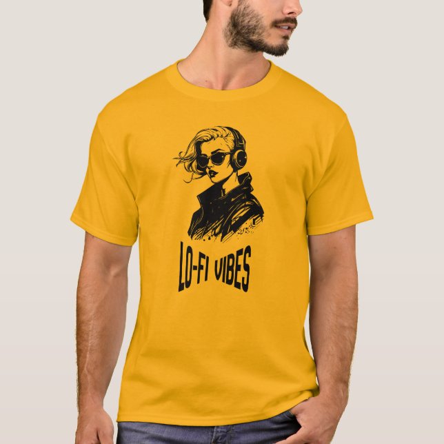 Lo-Fi stämningar vektorgrafik T Shirt (Framsida)