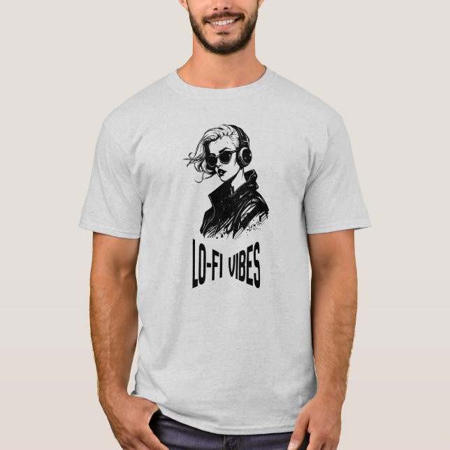 Lo-Fi stämningar vektorgrafik T Shirt (Framsida)