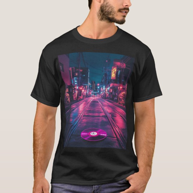 Lo-Fi Streets of Tokyo T Shirt (Framsida)