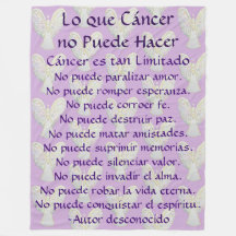 Lo que Cáncer no Puede Hacer Angel Chemo Blanket