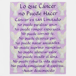 Lo que Cáncer no Puede Hacer Angel Chemo Blanket Fleecefilt