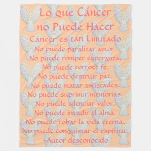 Lo que Cáncer no Puede Hacer Angel Chemo Blanket Fleecefilt
