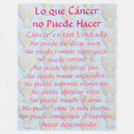 Lo que Cáncer no Puede Hacer Angel Chemo Blanket Fleecefilt