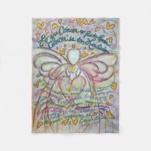 Lo que Cáncer no Puede Hacer Angel Chemo Blanket Fleecefilt