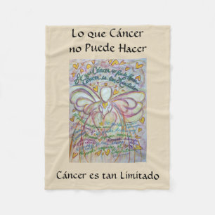 Lo que Cáncer no Puede Hacer Angel Chemo Blanket Fleecefilt