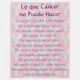 Lo que Cáncer no Puede Hacer Angel Chemo Blanket Fleecefilt