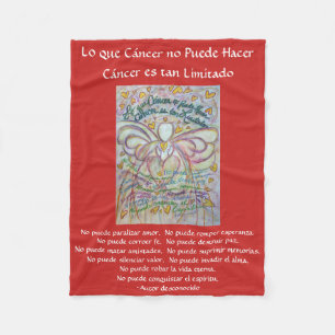 Lo que cáncer no Puede Hacer Angel Chemo Blankets Fleecefilt