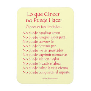 Lo Que Cáncer No Puede Hacer Magnet